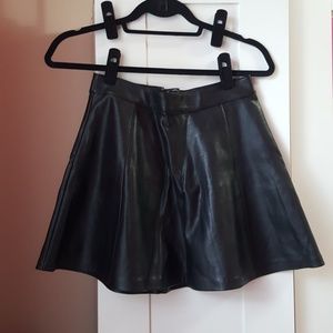 H&M faux leather skirt